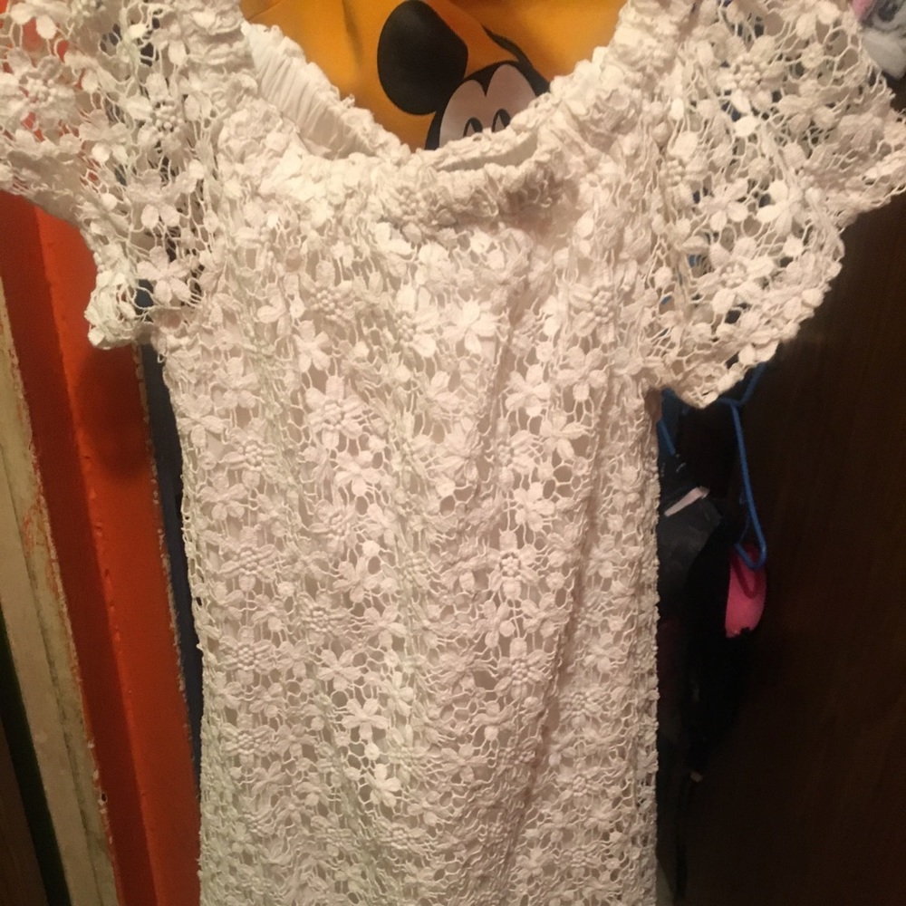 Girls lace polo dress